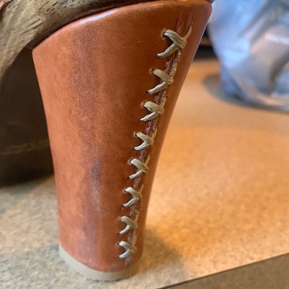 Diego di Lucca made in Brazil cowhide beautiful clogs rhinestones on buckle - Picture 13 of 16